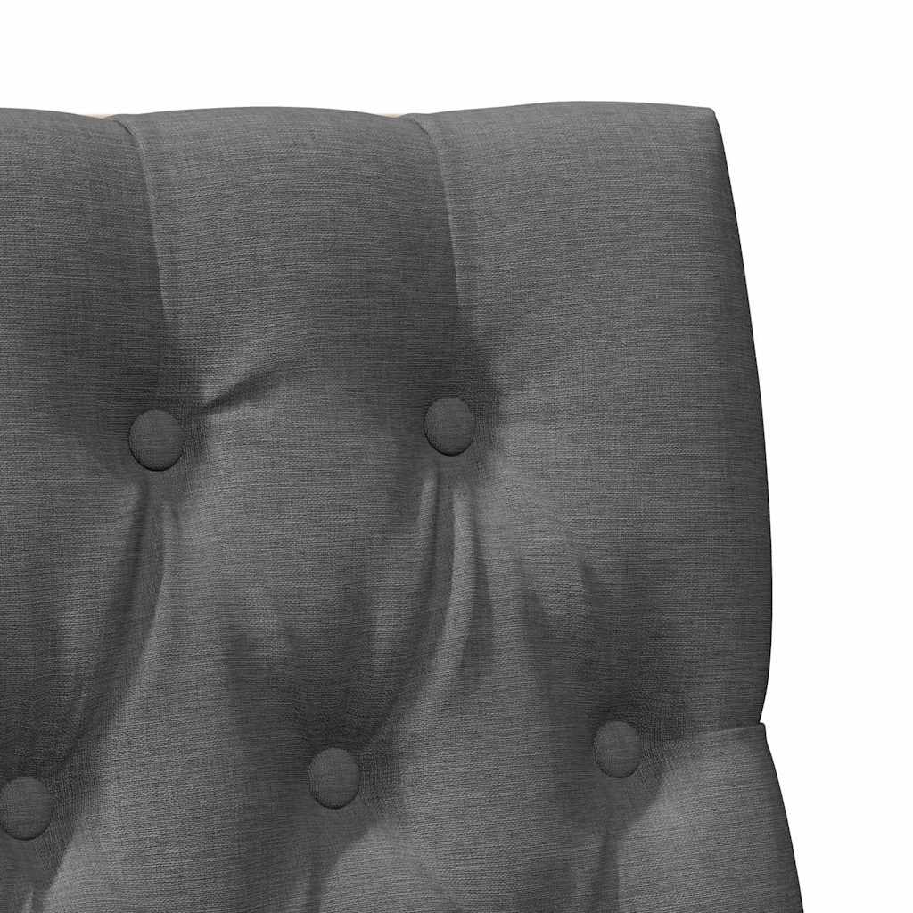 Čalúnené Čelo Postele Tmavo Šedá 90 Cm Masívne Borovicové Drevo