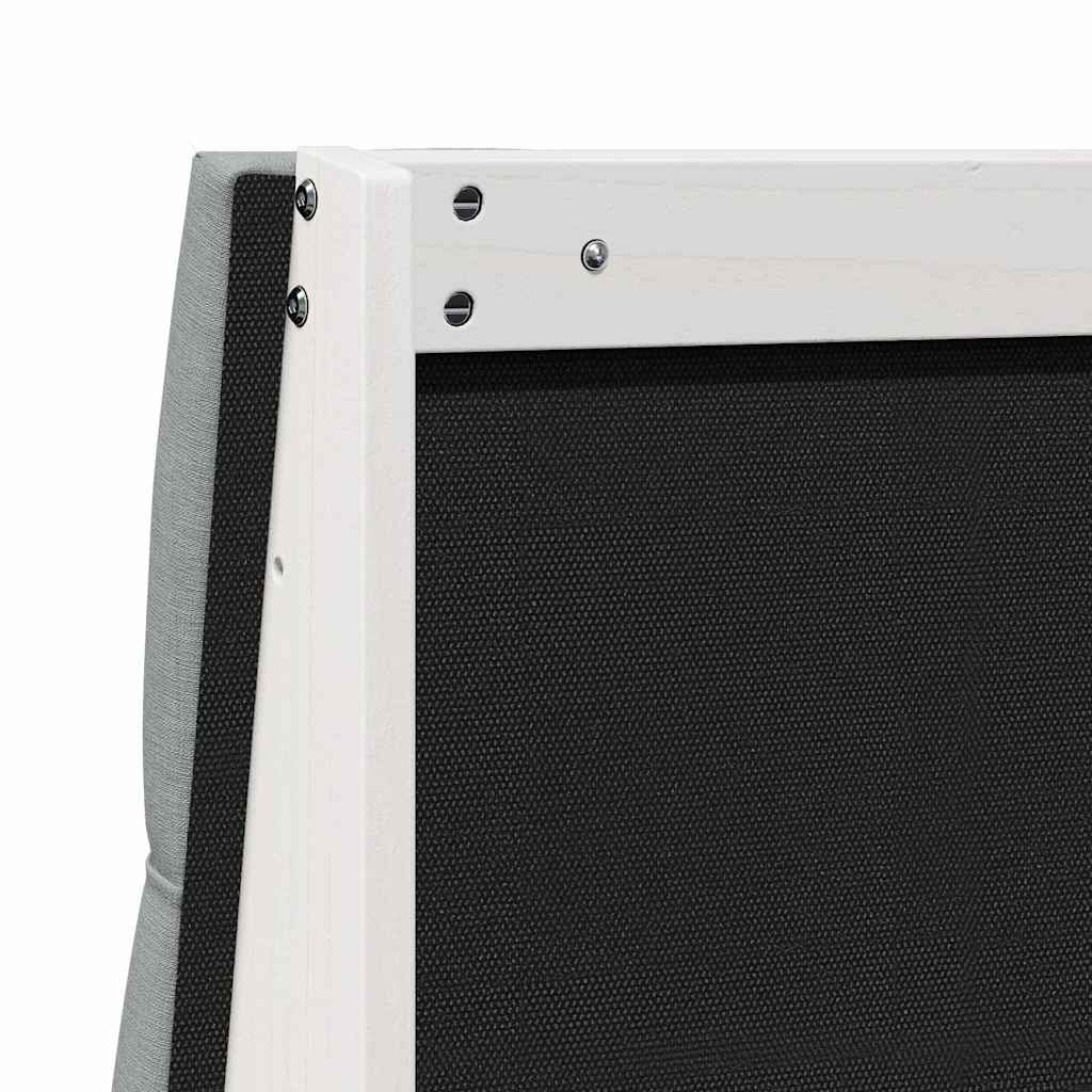 Čalúnené Čelo Postele Svetlosivá 80 Cm Masívne Borovicové Drevo