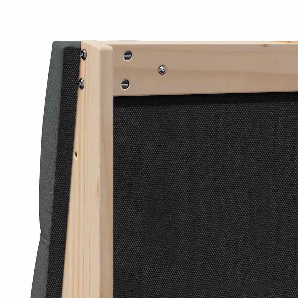 Čalúnené Čelo Postele Tmavo Šedá 75 Cm Masívne Borovicové Drevo