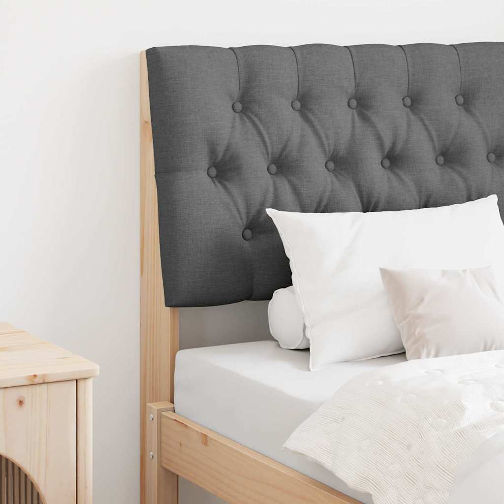 Čalúnené Čelo Postele Tmavo Šedá 75 Cm Masívne Borovicové Drevo