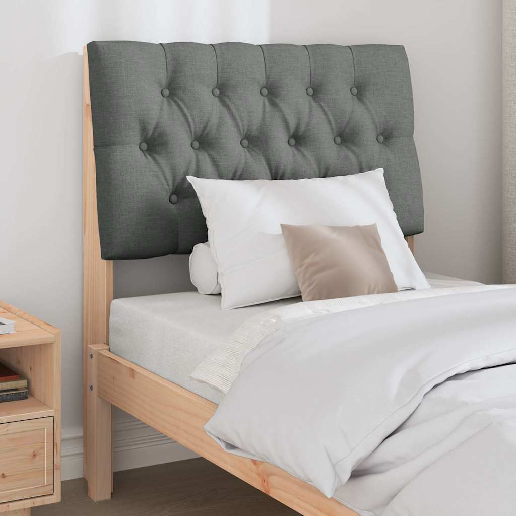 Čalúnené Čelo Postele Tmavo Šedá 75 Cm Masívne Borovicové Drevo