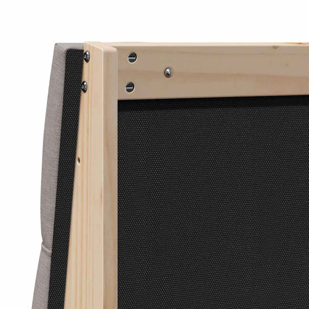 Čalúnené Čelo Postele Sivohnedá 75 Cm Masívne Borovicové Drevo