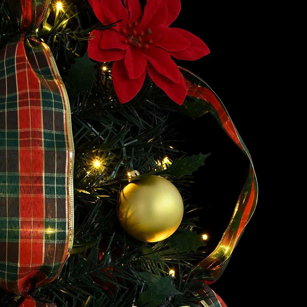 Umelý Vianočný Stromček S 200 Led-I Zelená 210 Cm Pvc