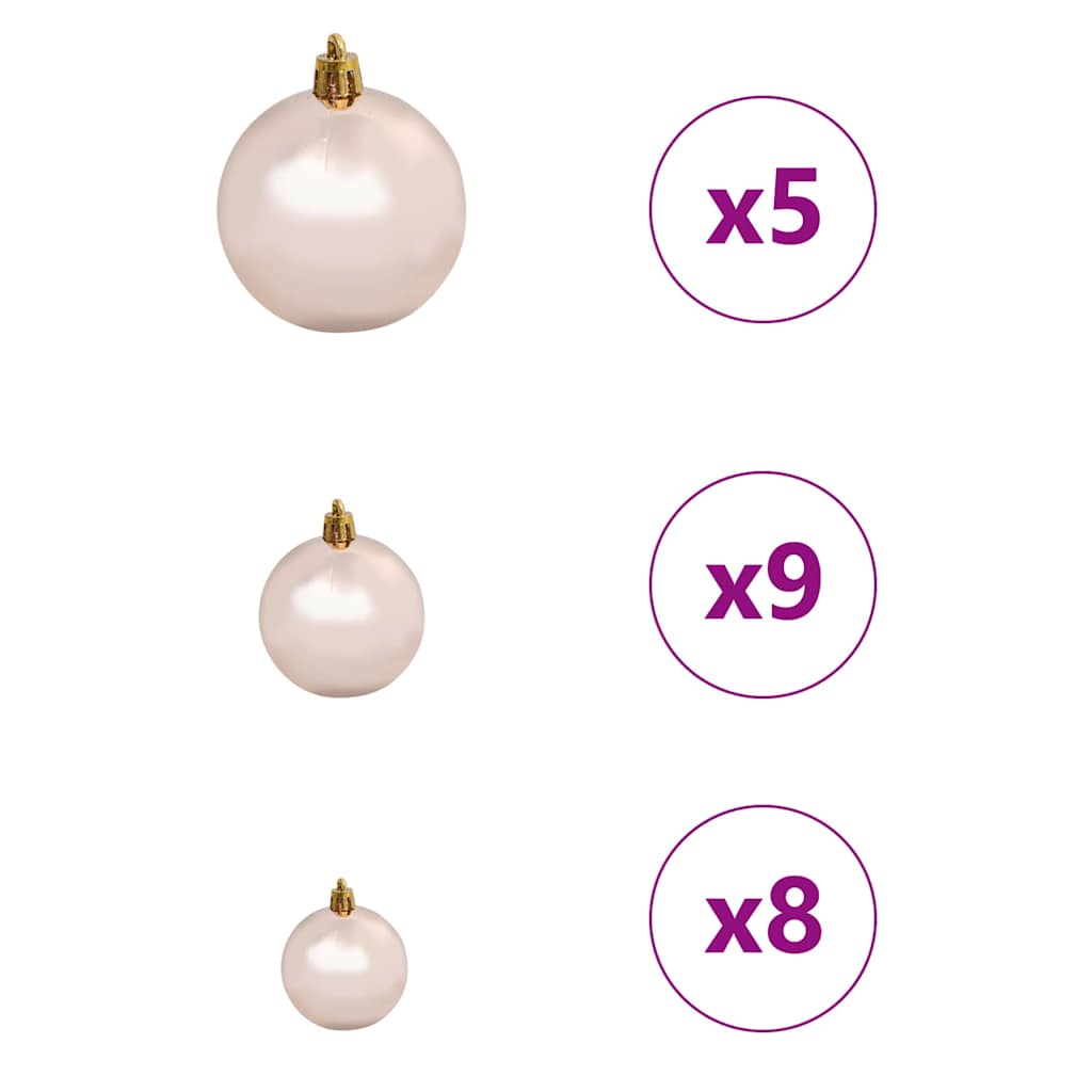 Umelý Vianočný Stromček Biela 150 Cm Pvc, Kov A Plast