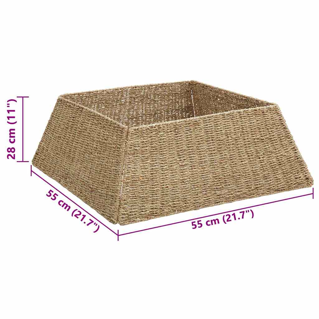 Okrúžok Na Vianočný Stromček Hnedá 70 X 70 X 28 Cm Morská Tráva