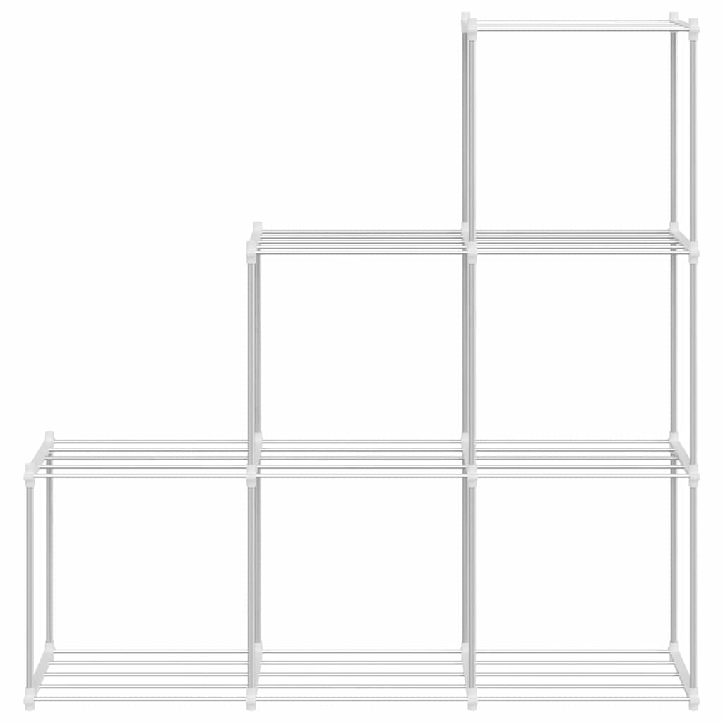 Úložná Polica S Poličkou Biela 43 X 27 X 90 Cm Hliník