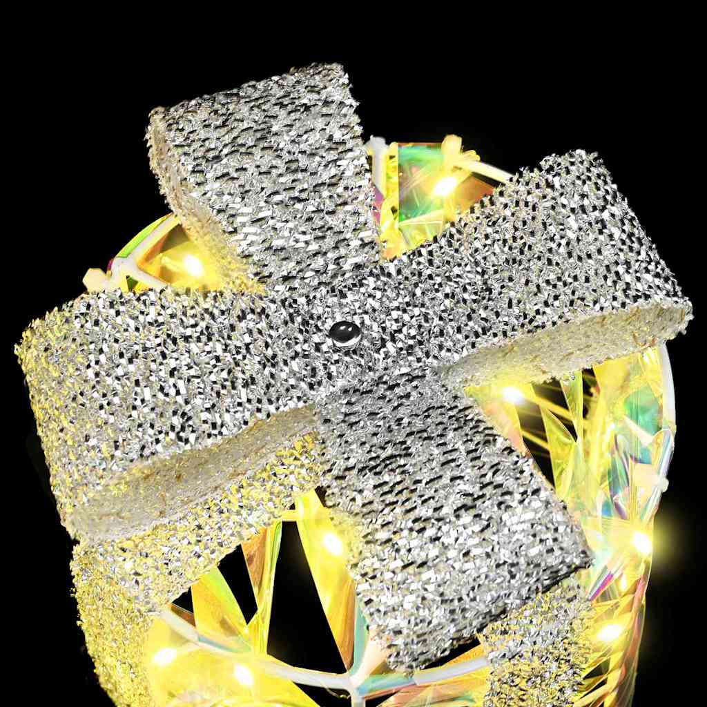 Dekorácia Darčekovej Skatuľky 3 Pcs Teplá Biela Pet