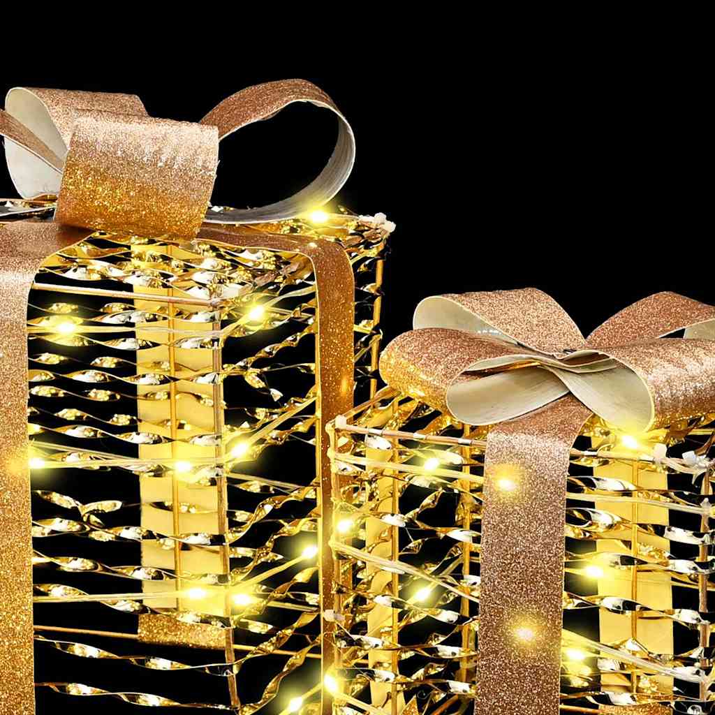 Darčeková Škatľa 3 Pcs Teplá Biela 20 X 20 X 20 Cm Pet