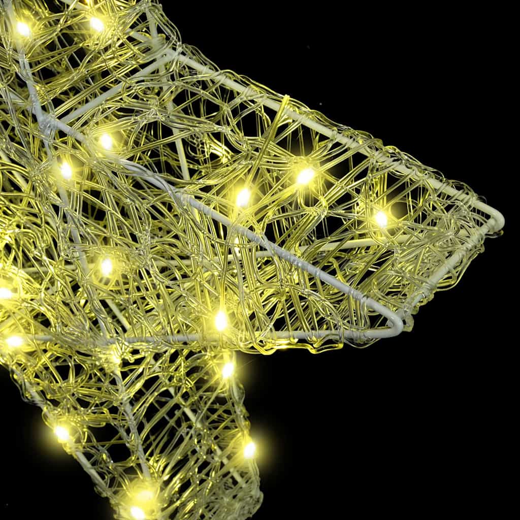 3D Hviezda S 50 Led-I Teplá Biela 55 X 53.5 X 10 Cm Akryl