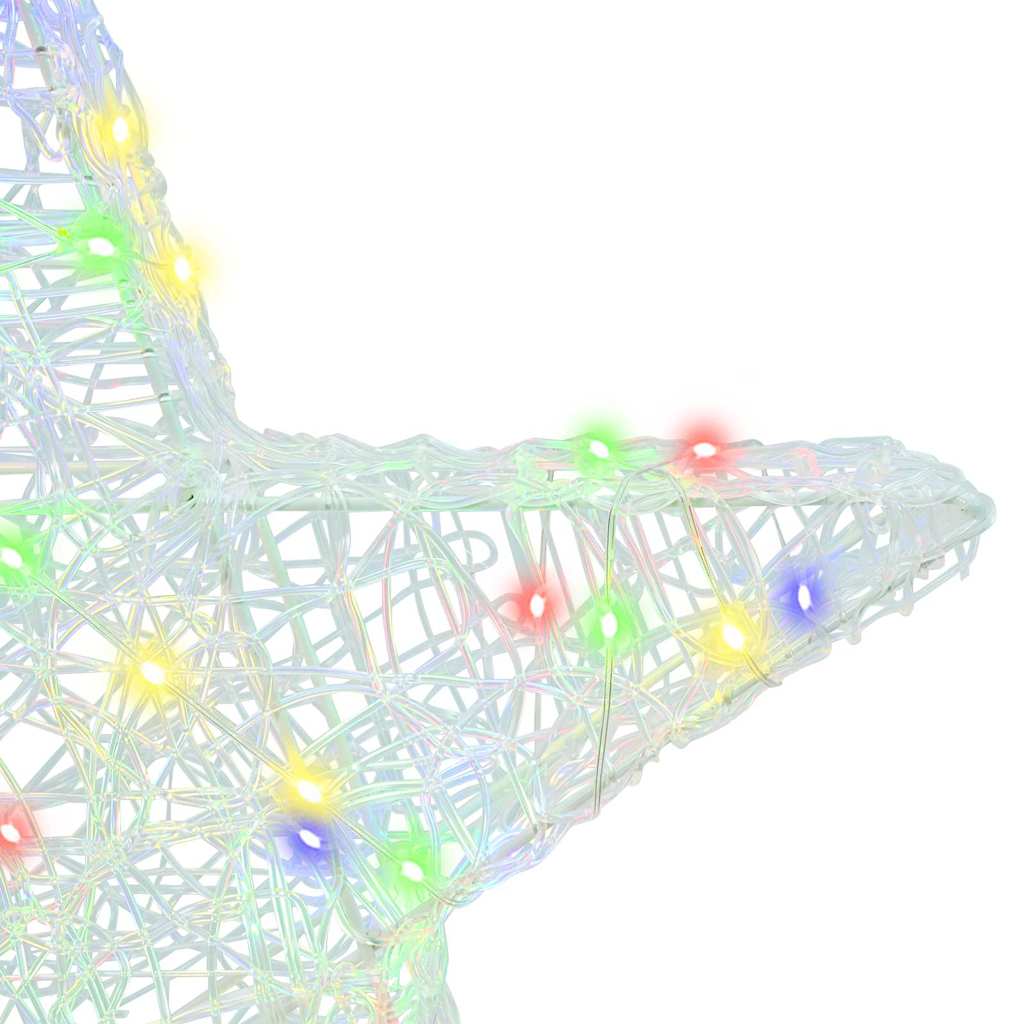 3D Hviezda S 50 Led-I Viacfarebný 55 X 53.5 X 10 Cm Akryl