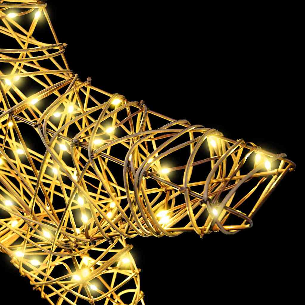 3D Hviezda S 50 Led-I Teplá Biela 55 X 52.5 X 9 Cm Ratan