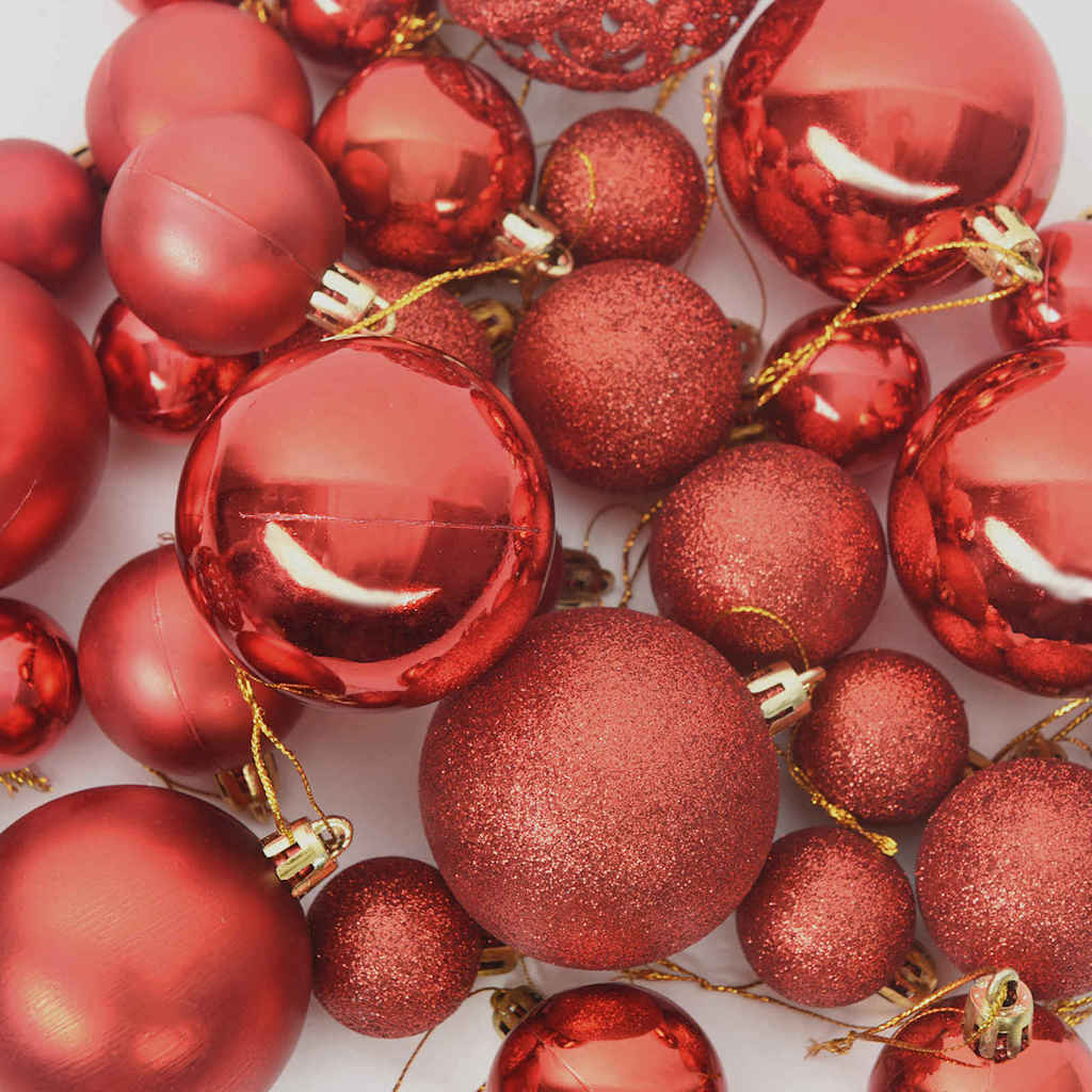 Súprava Vianočných Ozdôb S 300 Led-I 120 Pcs Červená Plast