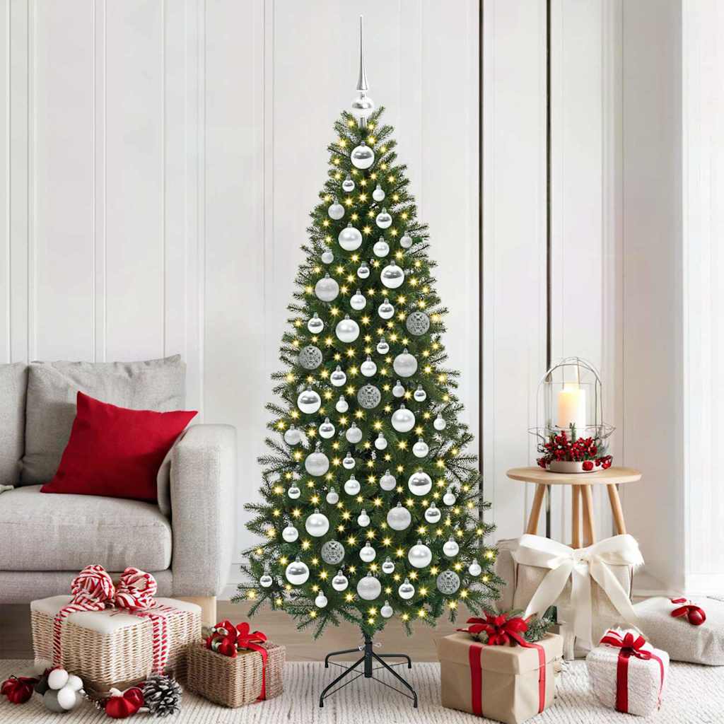 Súprava Vianočných Ozdôb S 300 Led-I 120 Pcs Strieborná Plast