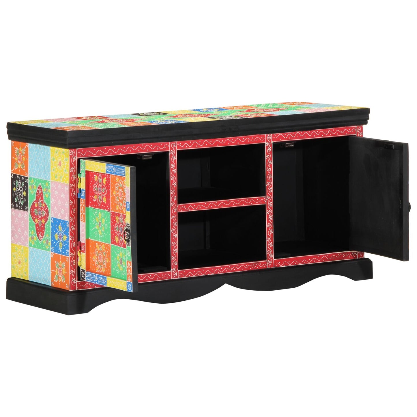 TV skrinka Viac farieb 100x35x50 cm Masívne mango