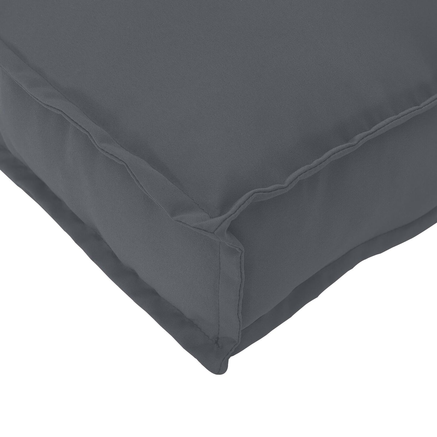 Vonkajší vankúš Antracitový Polyester Stredná Odnímateľné poťahy