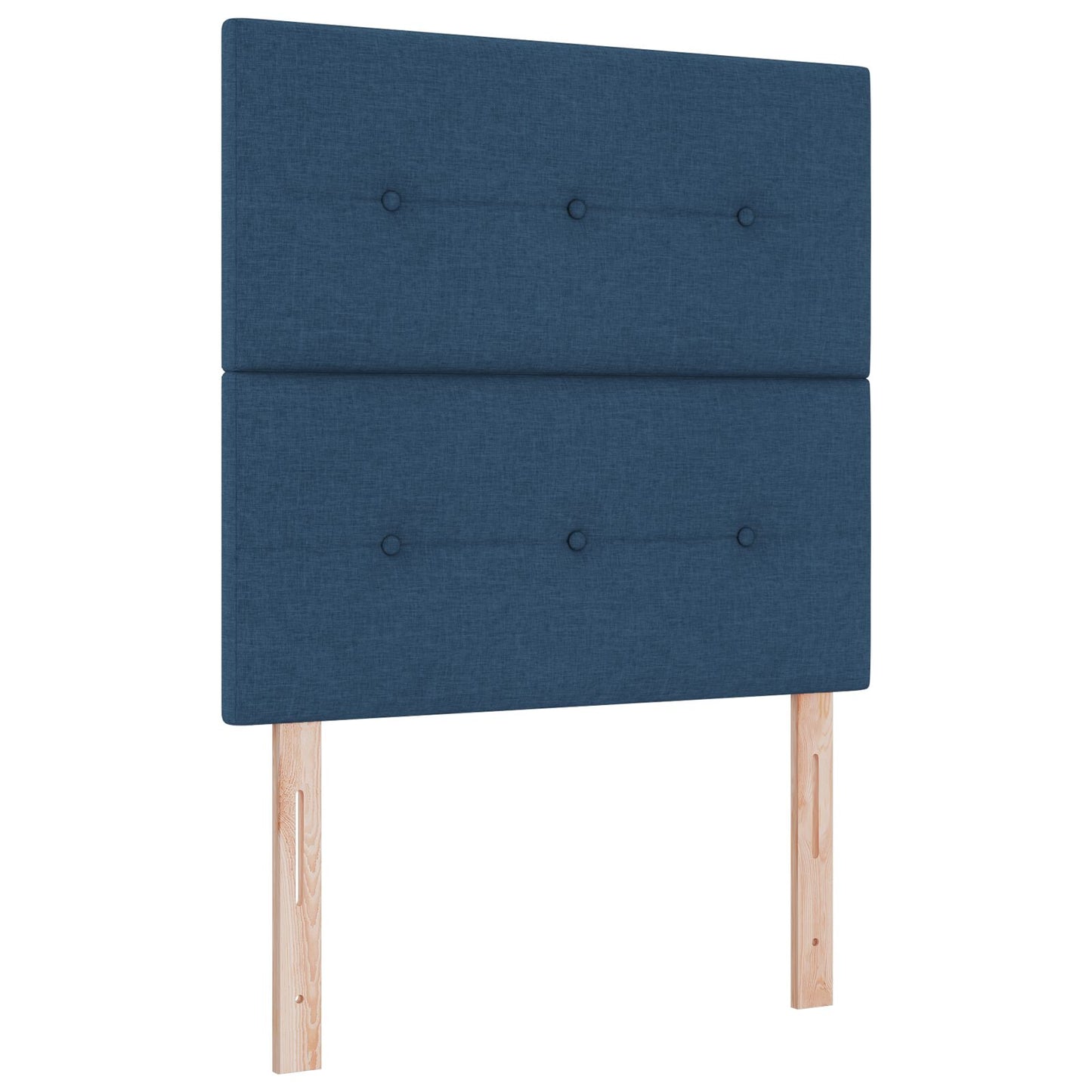 Čelo postele s gombíkmi modré 90 cm textília