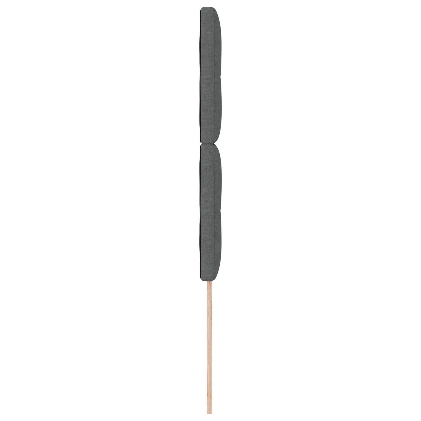 Čelo postele s gombíkovým prešitím tmavosivé 90 cm textília