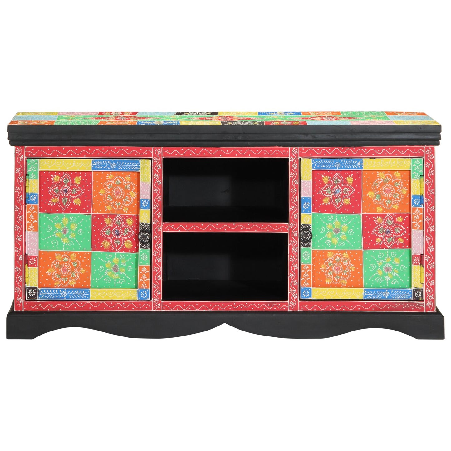 TV skrinka Viac farieb 100x35x50 cm Masívne mango