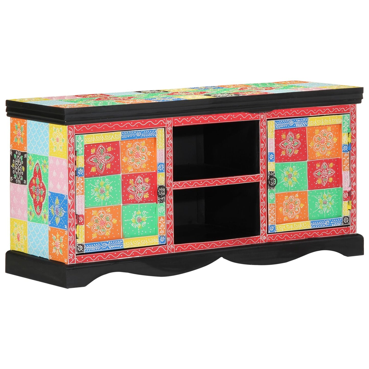 TV skrinka Viac farieb 100x35x50 cm Masívne mango