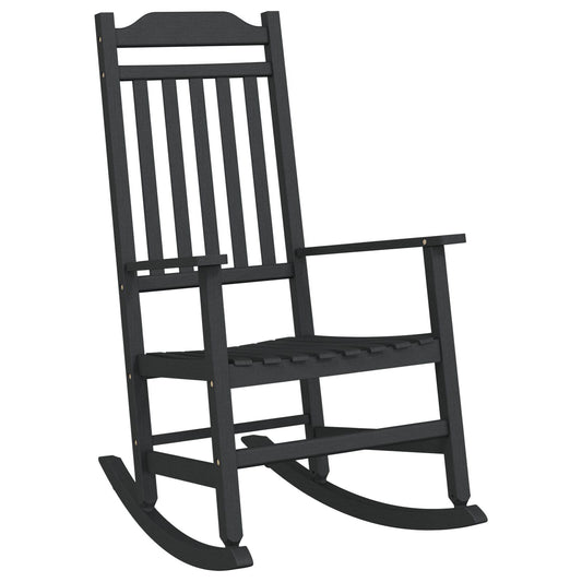 Hojdacie kreslo Čierna 65x84x114 cm HDPE