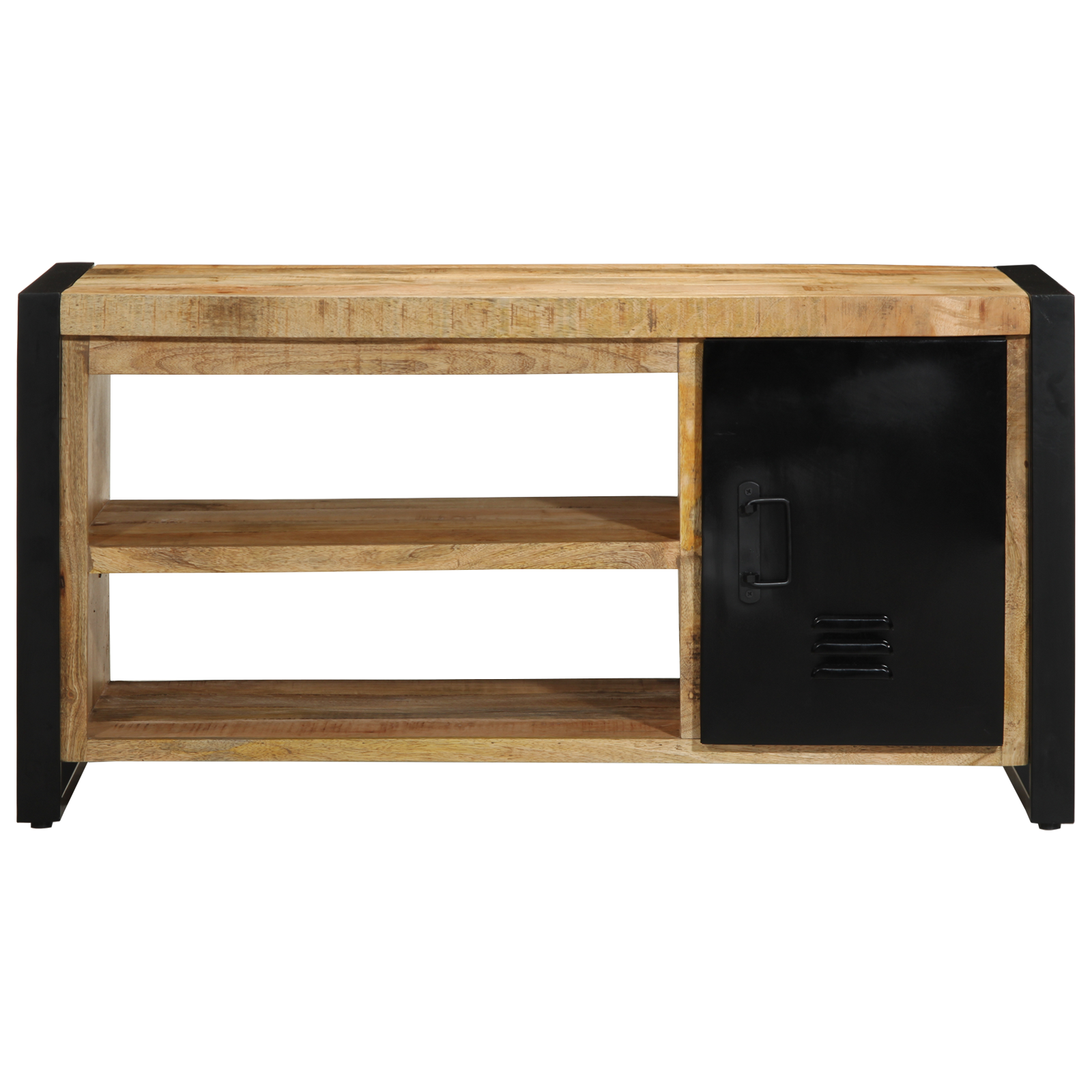 Lavička Na Topánky Hnedá 100 X 40 X 50 Cm Mangový Masív