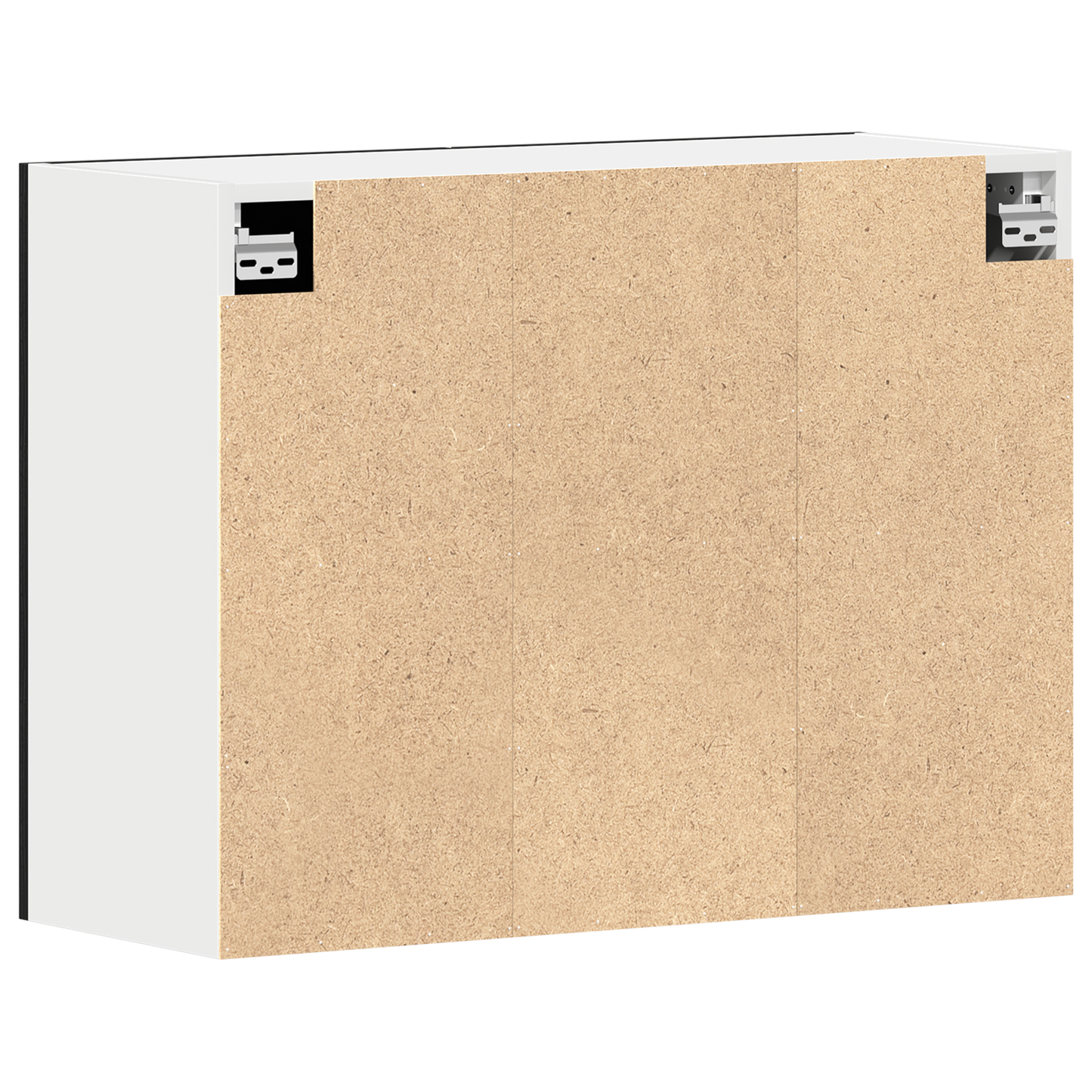 Čierna dubová visiaca skriňa - 80x31x60 cm - Vyrobené z inžinierskeho dreva